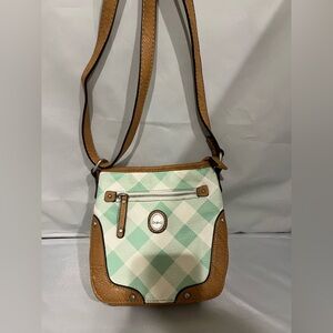 BOC Mint and Tan Crossbody Bag